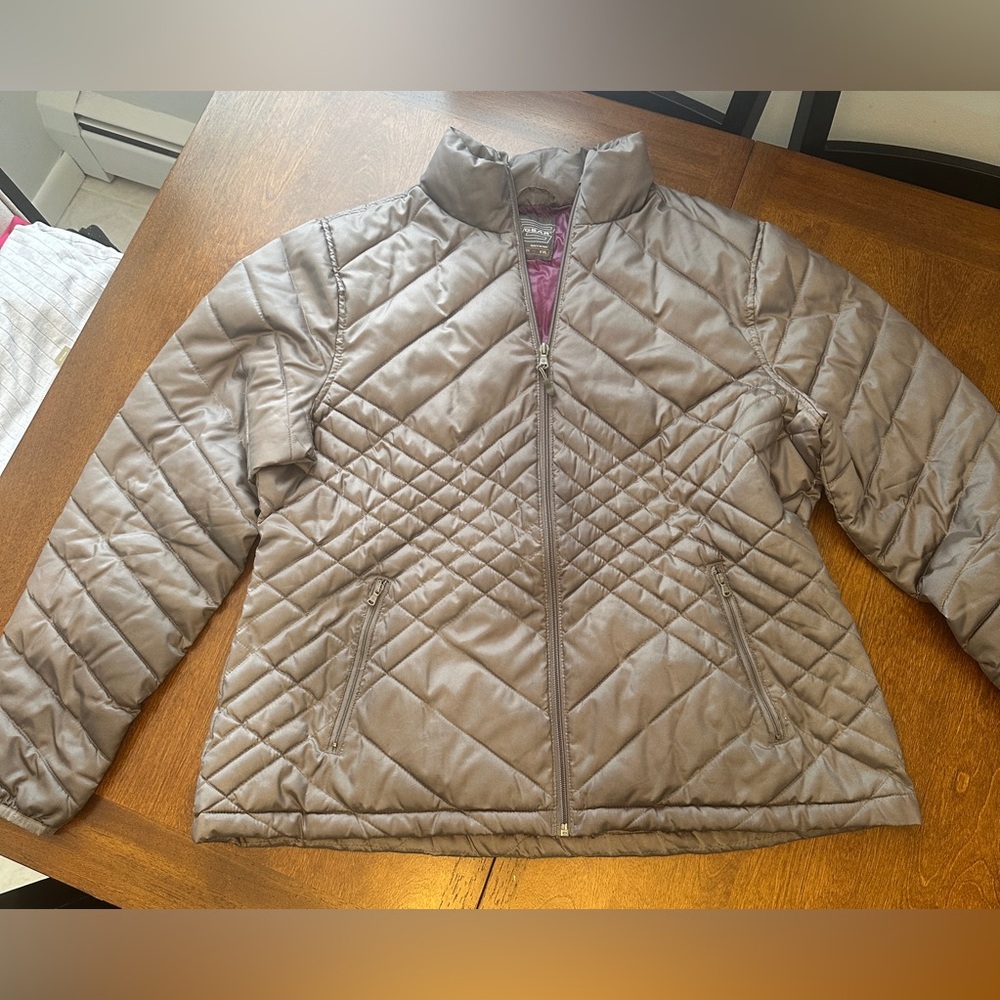Quilted Green/Gray Jacket - TekGear WarmTek